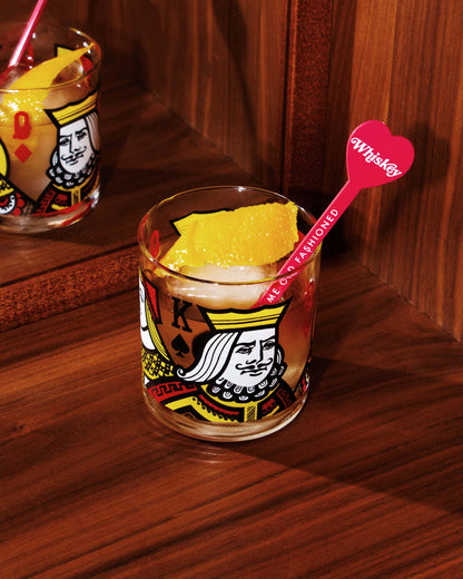 Heart Shaped Whiskey Stir Sticks: Set of 4