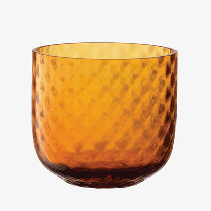 Dapple Sun Amber Lowball Tumblers: Set of 2