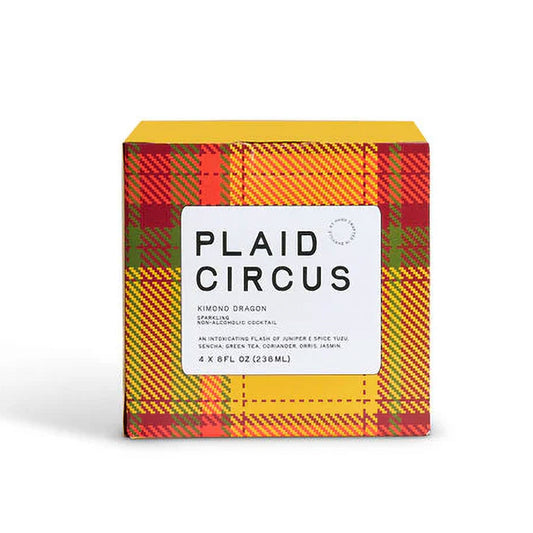 Plaid Circus Kimono Dragon Sparkling Non-Alcoholic Cocktail: 4 Pack