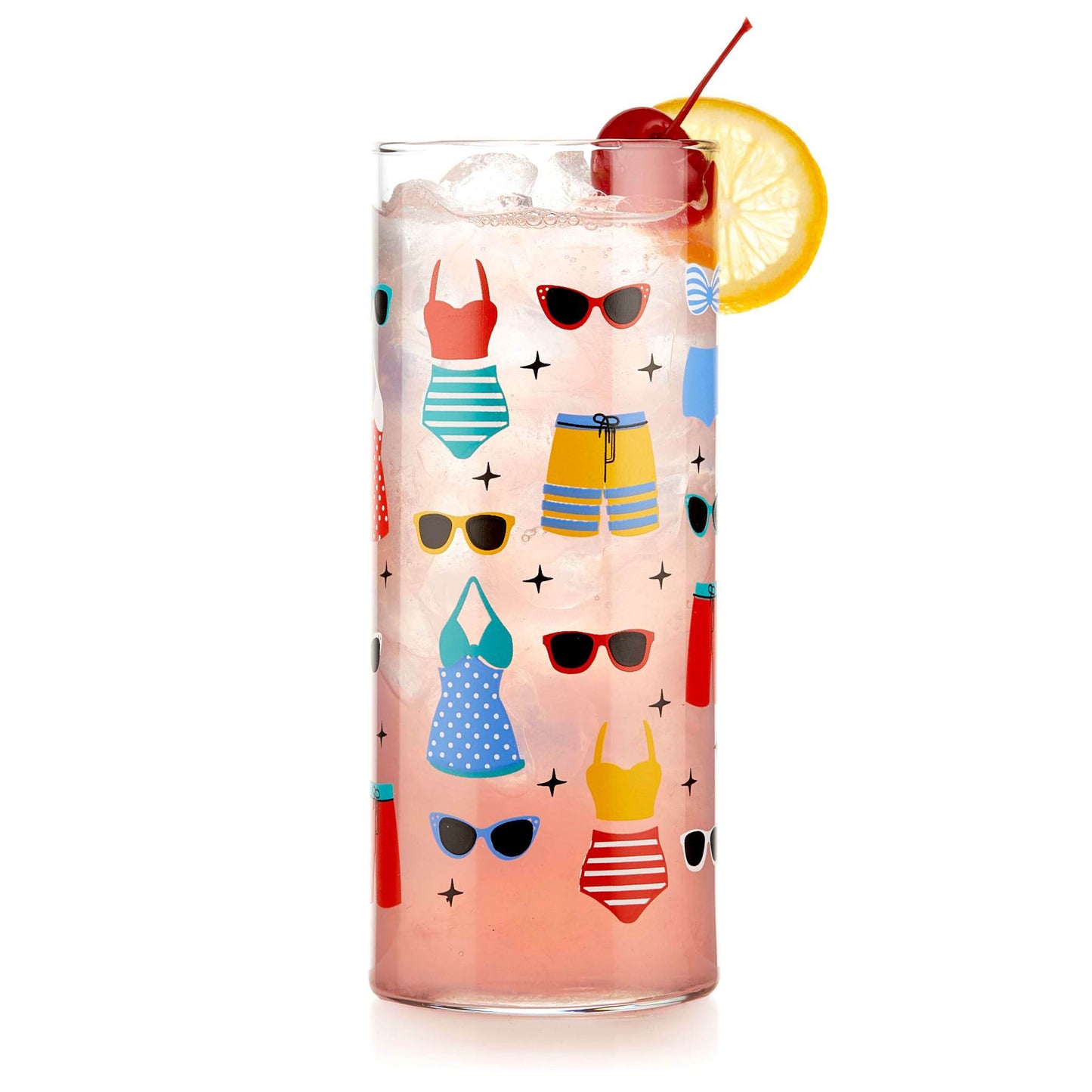 Libbey Vintage Swimsuits Cooler Glasses: Set of 4